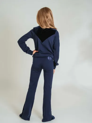 Bilde av WoolLand Sirdal Merino Slengbukse Blue Ink